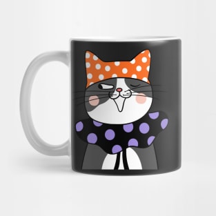 You asleep yet? A Funny sneaky cat Gift Idea Mug